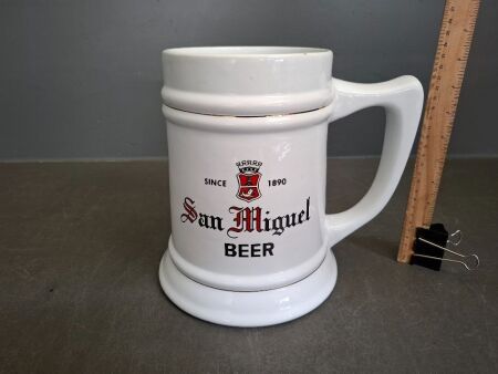 Large San Miguel Beer Mug