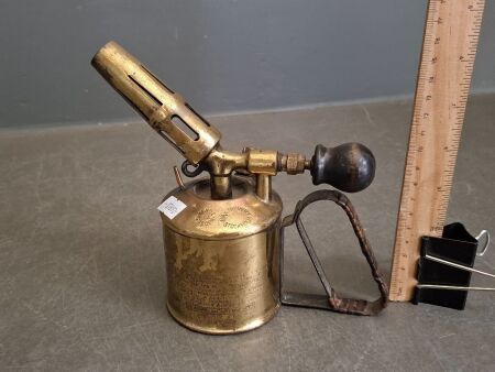 Max Sievert Stockholm Vintage Brass Blow Torch Sweden