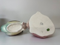 Lustreware Iridescent Swan Vases - 5