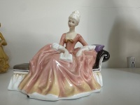 6 Ceramic Lady Figurines - Including Royal Doulton & Koala - 4