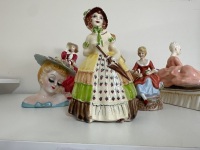 6 Ceramic Lady Figurines - Including Royal Doulton & Koala - 8