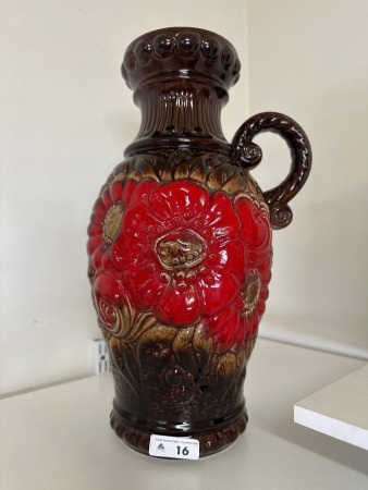 West German Fat Lava Vase