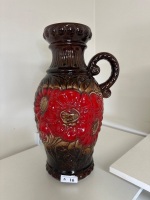 West German Fat Lava Vase - 2