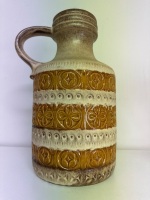 West German Scheurich Handled Ceramic Floor Vase - 2