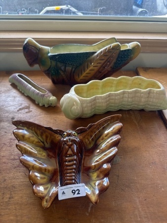 4 Garden Insect Inspired Vases