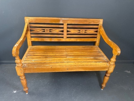 Solid Timber Bench Seat