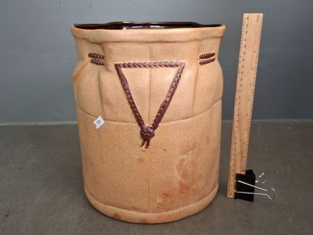 Vintage Bay Keramik West German Sack Looking Ceramic Pot