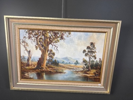 Original Oil Painting by Ernst Sampt on board