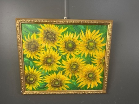 Sunflowers by Maureen Drechsler Acrylic on Board