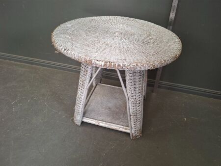 Vintage Cane Side Table