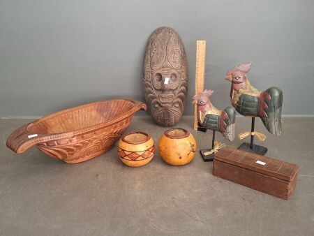 Mixed Wooden Cultural Lot