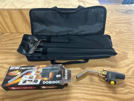 Drifter Stockton Cmapin / Rescue Shovel & Hi Fire Trigger Start Torch