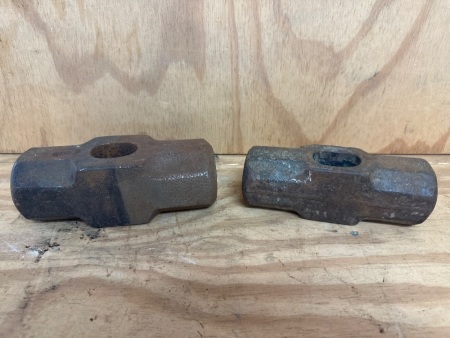 2 Sledge Hammers Heads - 14 lbs and 9lbs