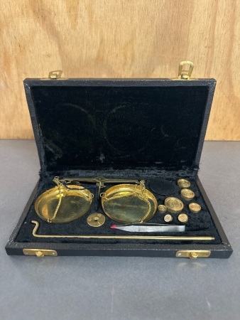 Set of Vintage Gold Scales