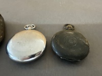 2 FOB Watches - Incs Drouers Leather Pouch - 4