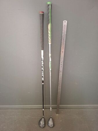 2 x Even Flow & Speeder Golf Clubs