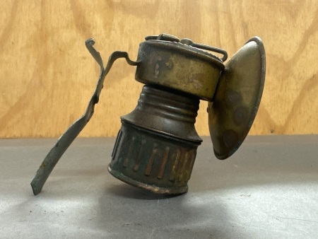 Vintage Brass Miners Lamp - DEMON STRIKE LIGHT -