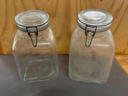 2x Vintage Shop Lolly Jars