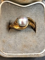 18ct Gold & Pearl Ring - 5