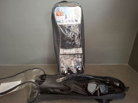 As New Mares Aquazone and Used Mirage Dive Snorkelling Sets