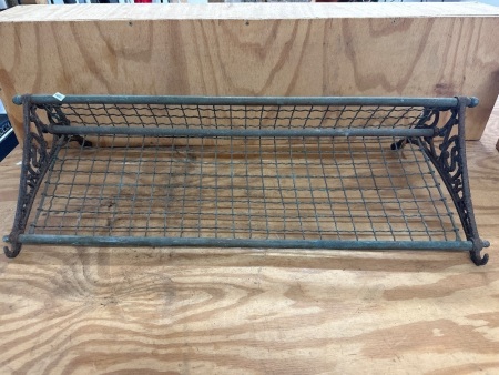 Original NSW Railway Rack - Brass with Cast Iron Ends