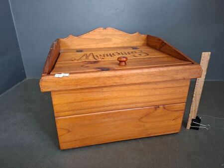 Large Wooden Memories Storage Box