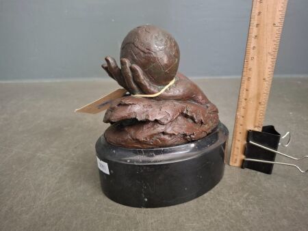 Original Signed Mara Dominioni Bronze Millennium Sculpture