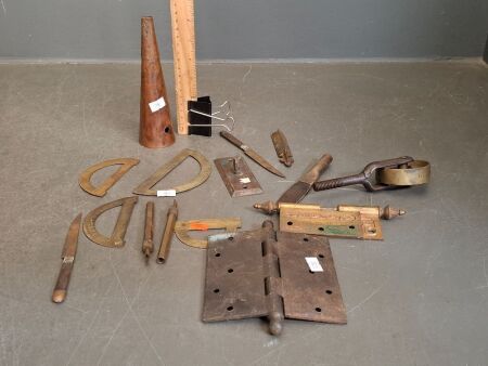 Assortment of Vintage Brass Items
