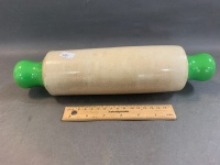 Antique Heavy Ceramic Rolling Pin