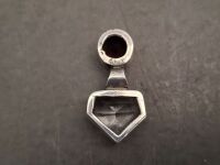 Garnet and White Amethyst Pendant - 2