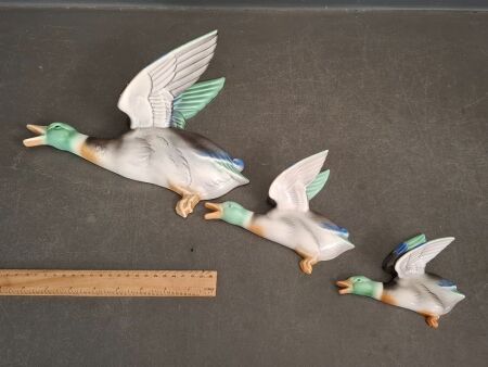 Set of 3 Poole England Flying Ducks