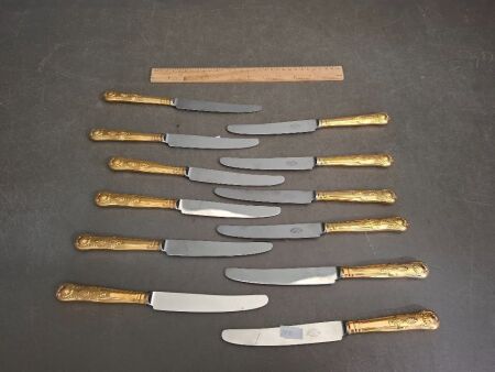 14 x John Turton 1800 Sheffield England Dinner Knives