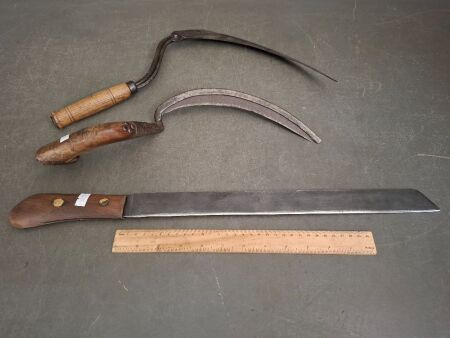 2 Sickles & 1 Bush Knife
