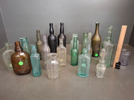 Large Lot of Collectable Glass Bottles