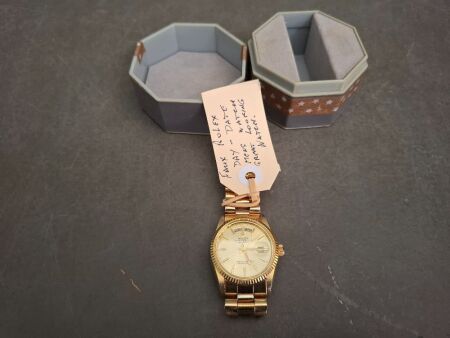 Faux Rolex Day-Date Mens Watch
