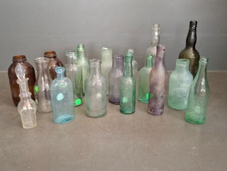 Large Lot of Collectable Glass Bottles