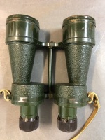 Pair of Military O.S. 419 M.A. Bino Prism No 5 MK 5 X7 Binoculars in Original Leather Case c1940's - 5