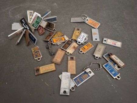 Lot of USA Miniature License Plates