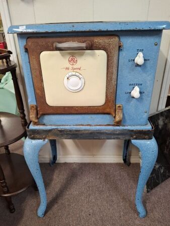 Vintage AEG Hi-Speed Electric Stove - Blue Enamel - Australia General Electric Limited 2925