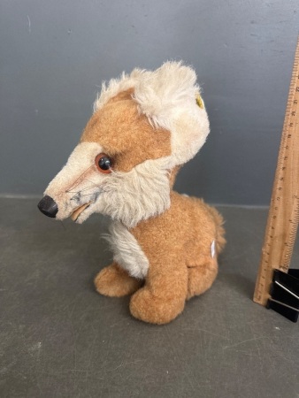 Vintage Steiff Fox Mohair with button in ear