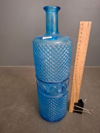 Vintage Retro Blue Empoli Genie Bottle
