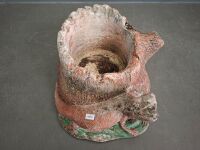 Concrete Water Dragon Bird Bath / Planter - 2