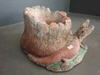 Concrete Water Dragon Bird Bath / Planter - 3