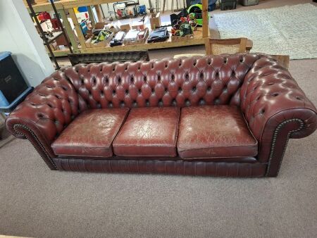 Hand Made Chesterfield Couch by Smiths Furniture Toorak