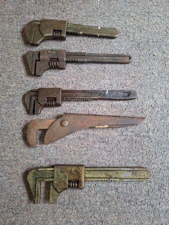 5 x Vintage Wrenches