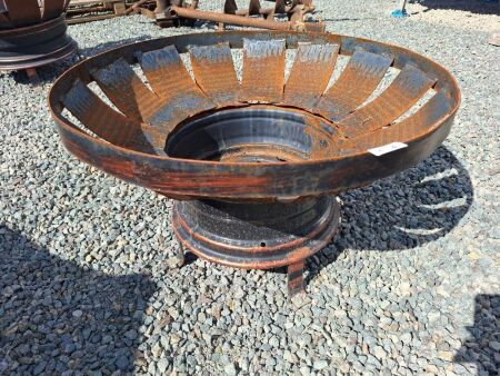 Handmade Fire Pit on Tire Rims with Legs - Made by Ted Moran - App 750D x 480 H