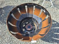 Handmade Fire Pit on Tire Rims with Legs - Made by Ted Moran - App 630 D x 570 H - 2