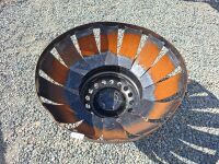 Handmade Fire Pit on Tire Rims with Legs - Made by Ted Moran - App 760 D x 510 H - 2