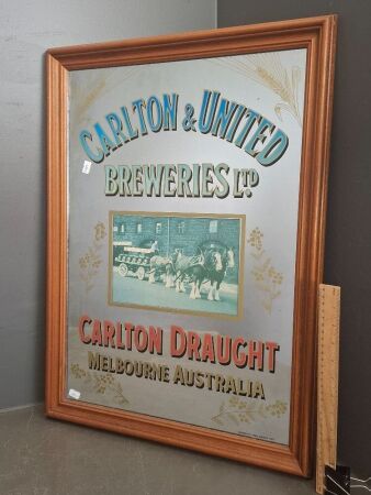 Carlton & United Brewers Ltd - Carlton Draught Melbourne Bar Mirror