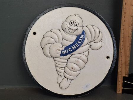 Michelin Man Cast Iron Sign